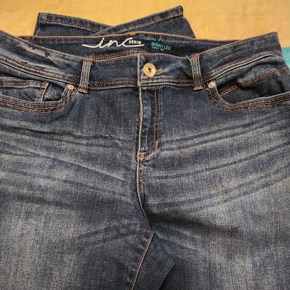 INC Denim Skinny Leg Curvy Fit
